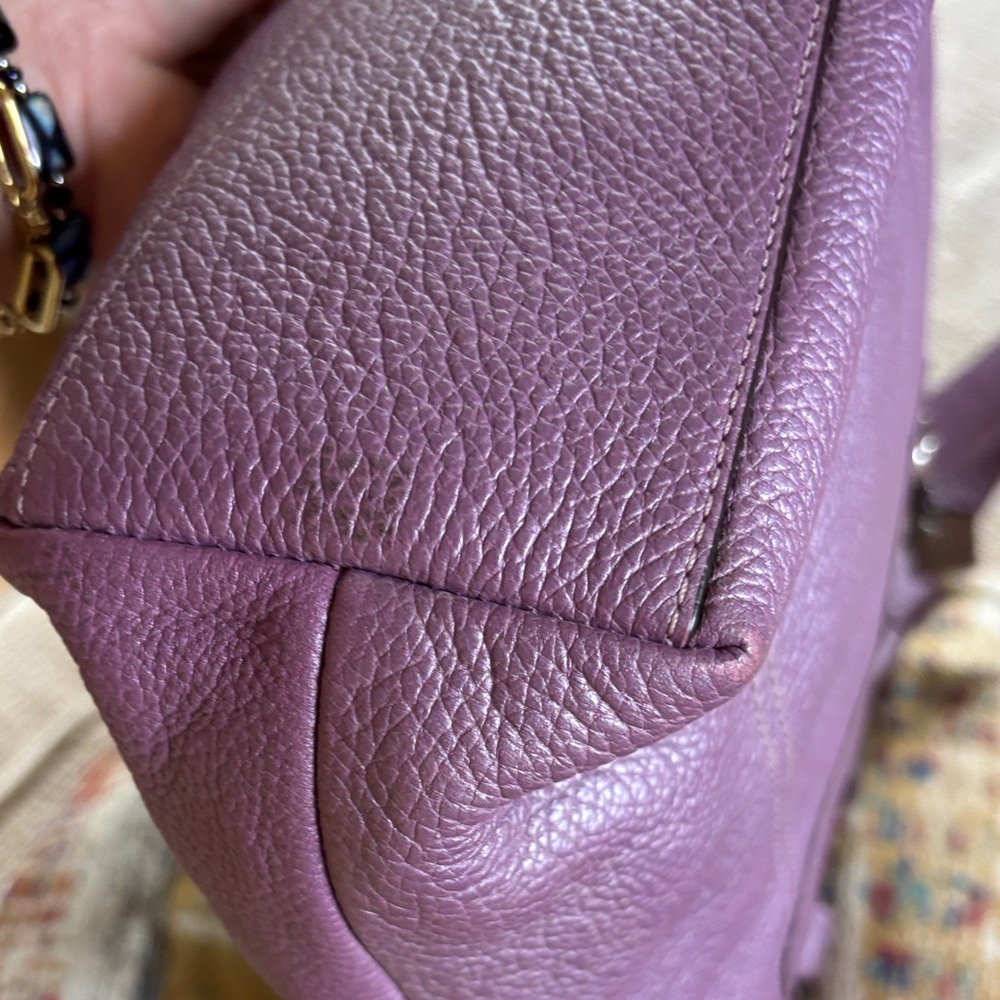 COACH Penelope Lavender Leather Tote Handbag. - Picture 12 of 12